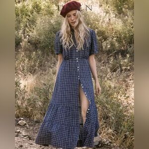 Doen Revi Dress in Bleu Cottage Print ( Size Medium)